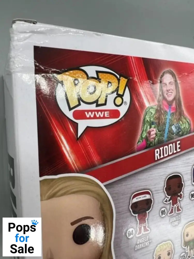 #115 Riddle - WWE  - Box Damaged Funko POP