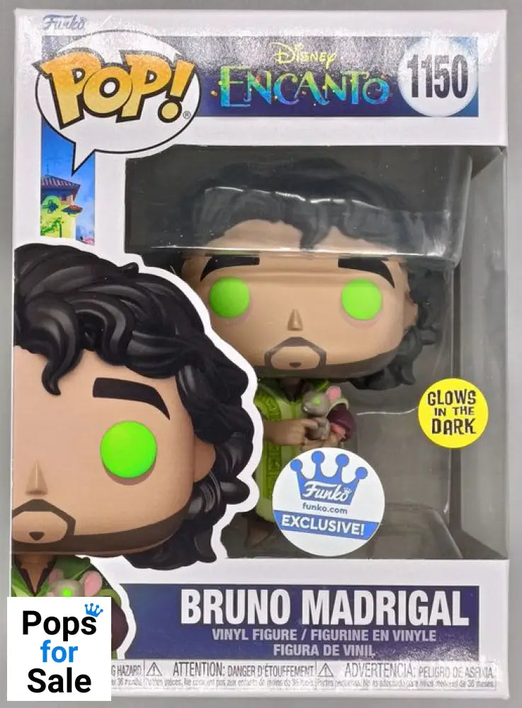 #1150 Bruno Madrigal Glow - Disney Encanto Funko POP - PopsforSale.co.uk