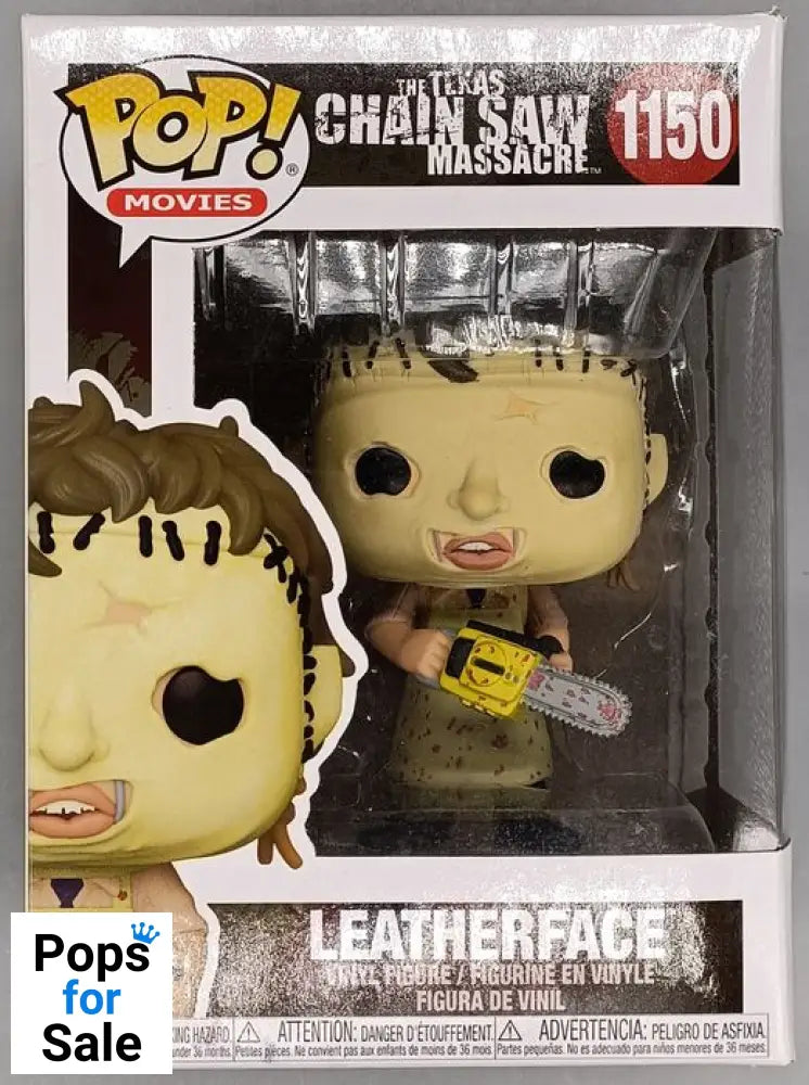 #1150 Leatherface - Horror - Texas Chainsaw Massacre Box Damaged Funko POP