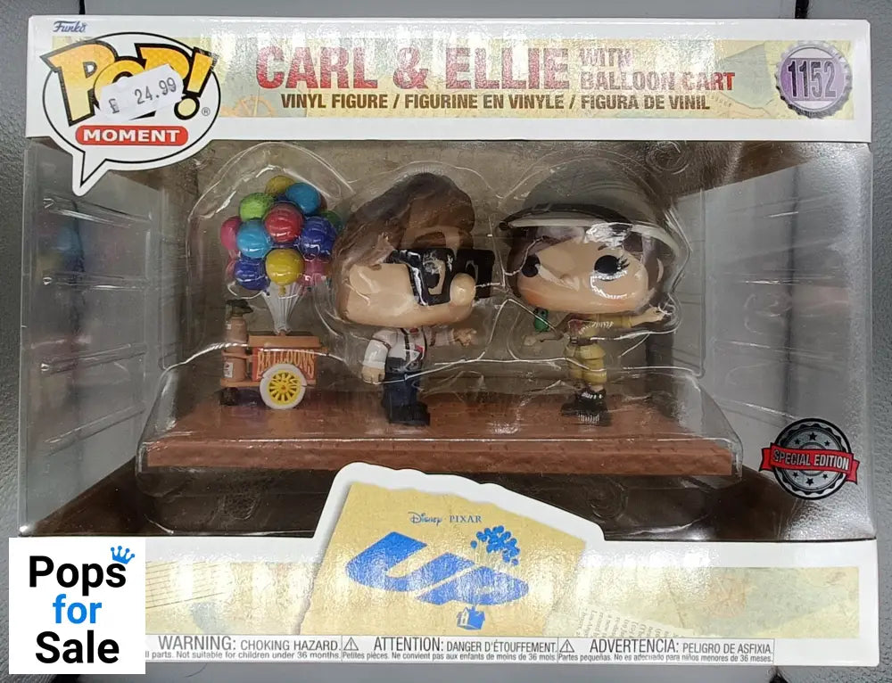 #1152 Carl & Ellie (Balloon Cart) Movie Moment Disney Up! Funko POP - PopsforSale.co.uk