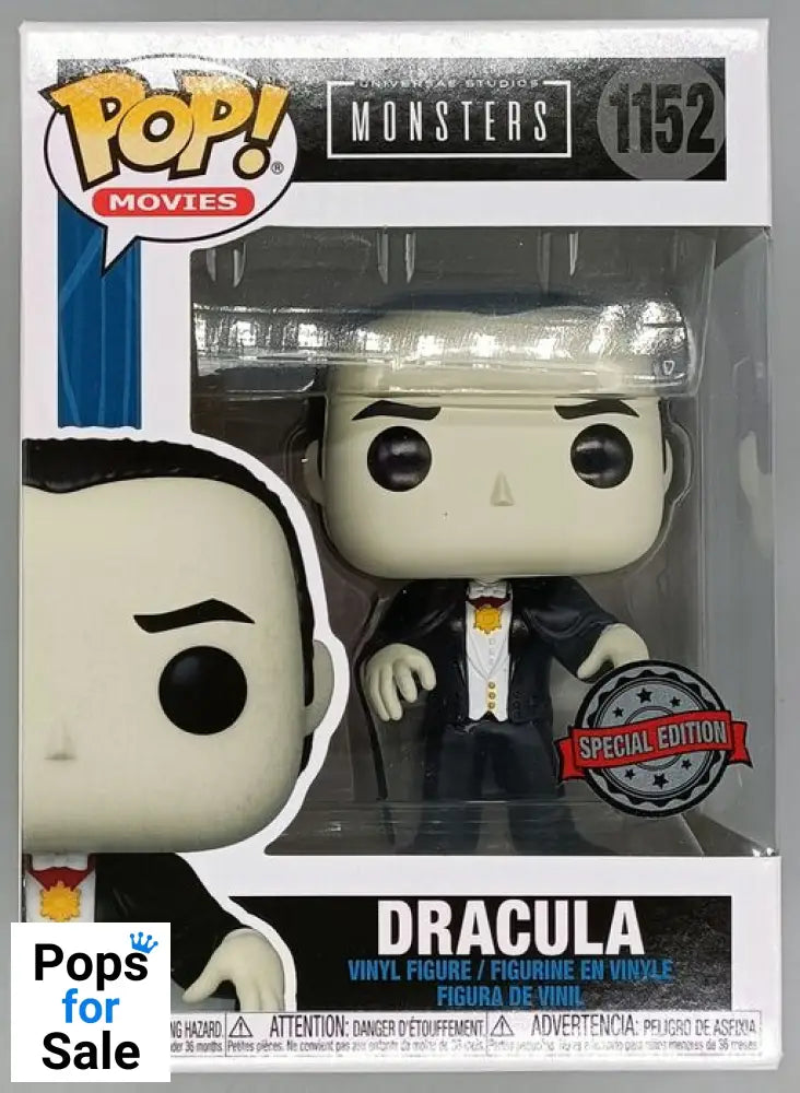 #1152 Dracula - Universal Monsters - Box Damaged Funko POP - PopsforSale.co.uk