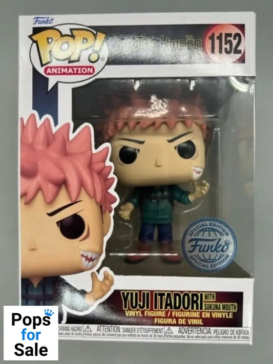 #1152 Yuji Itadori (w/ Sukuna) - Jujutsu Kaisen Funko POP - PopsforSale.co.uk