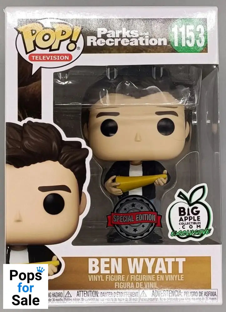 #1153 Ben Wyatt - Parks and Recreation - Box Damaged Funko POP - PopsforSale.co.uk