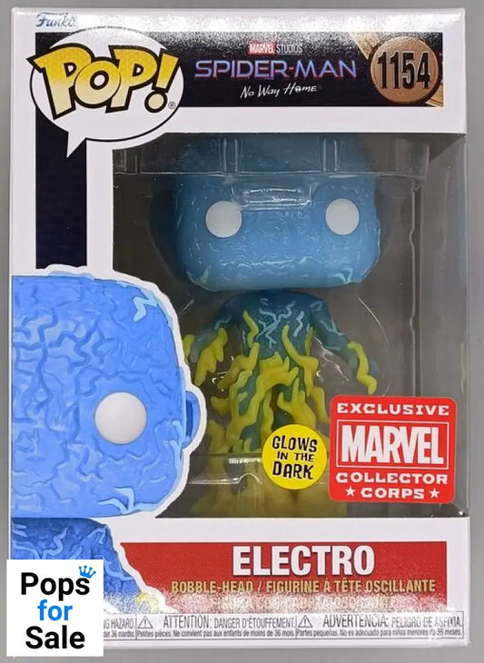 #1154 Electro Glow Marvel No Way Home MCC Box Damaged Funko POP - PopsforSale.co.uk