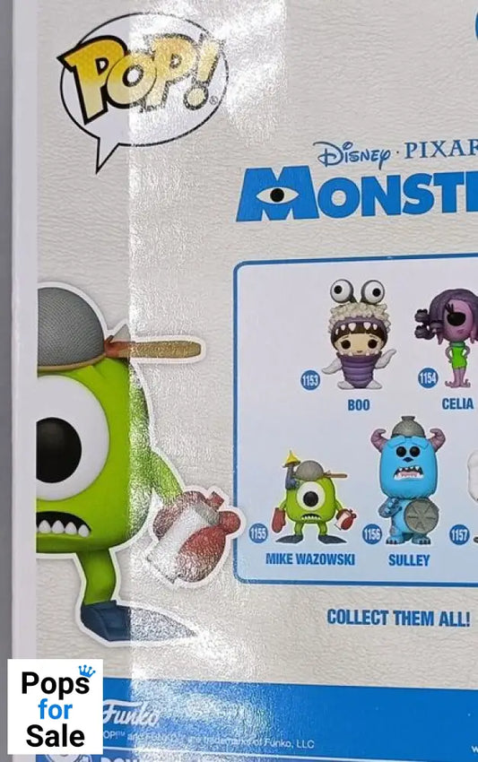 1155 Mike Wazowski (w/ Mitts) Disney Monsters Inc - Funko POP - Box Damaged