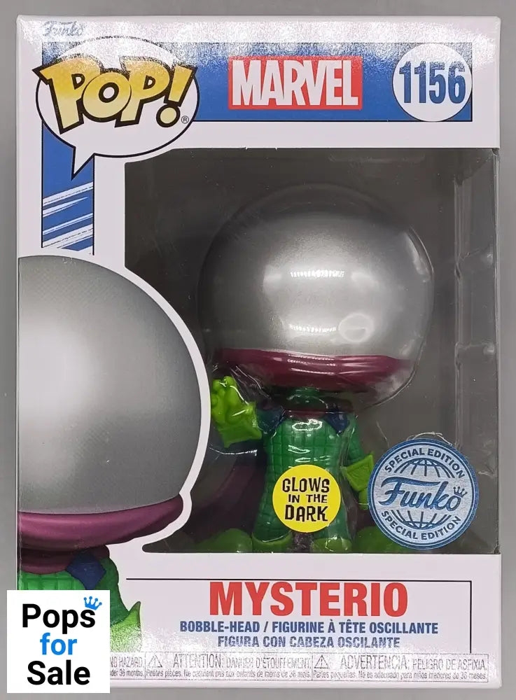 1156 Mysterio Glow Marvel Funko POP - Brand New