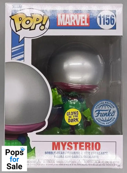 #1156 Mysterio Glow Marvel Spider-man Box Damaged Funko POP - PopsforSale.co.uk