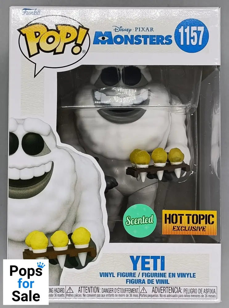 #1157 Yeti Scented - Disney Monsters Inc Funko POP - PopsforSale.co.uk