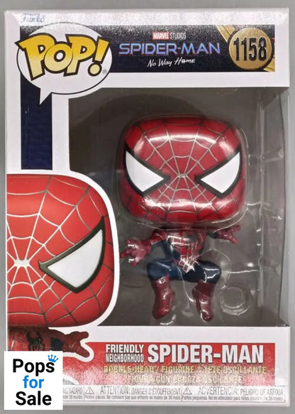 #1158 Friendly Neighborhood Spider-Man Marvel No Way Box Damaged Funko POP
