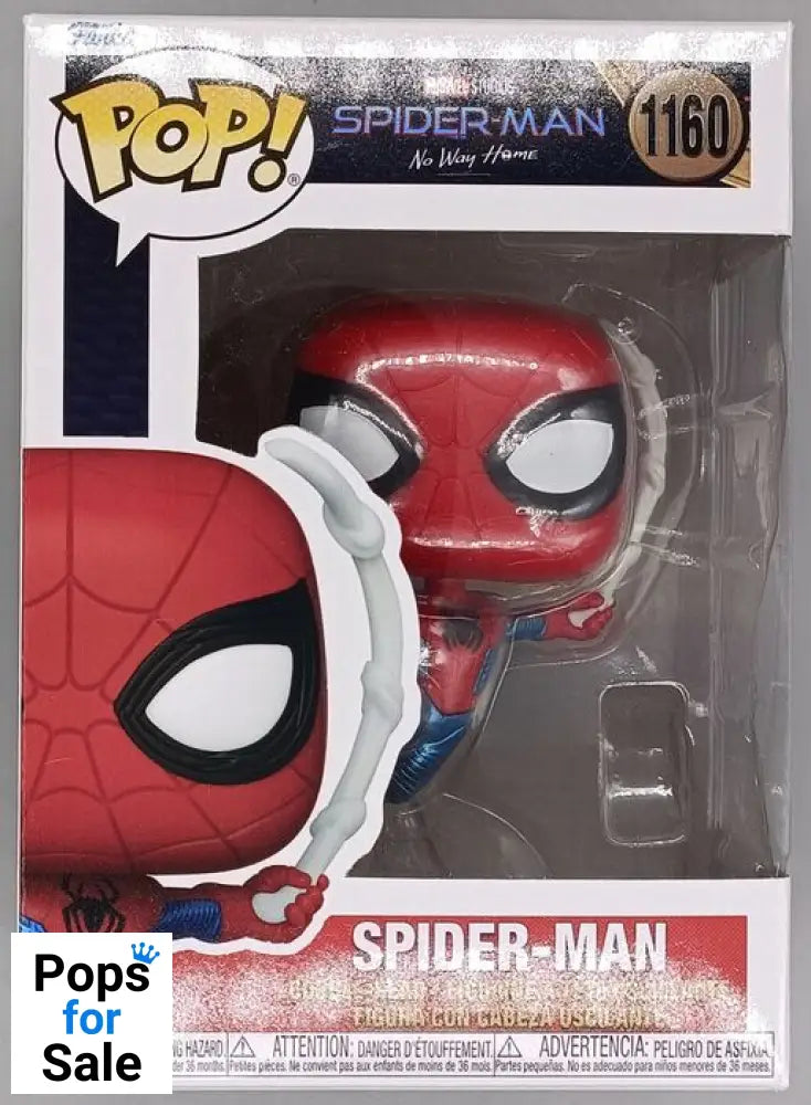 #1160 Spider-Man (Swinging) Metallic - Marvel No Way Home Funko POP