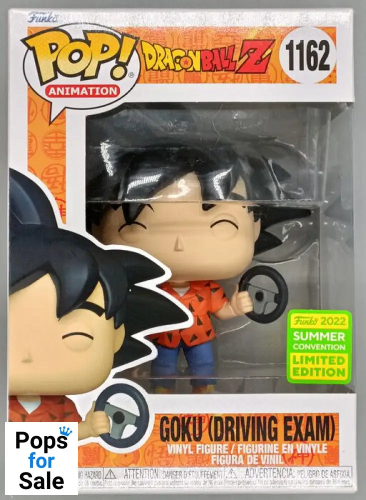 #1162 Goku (Driving Exam) - Dragon Ball Z - 2022 Con Box Damaged Funko POP - PopsforSale.co.uk