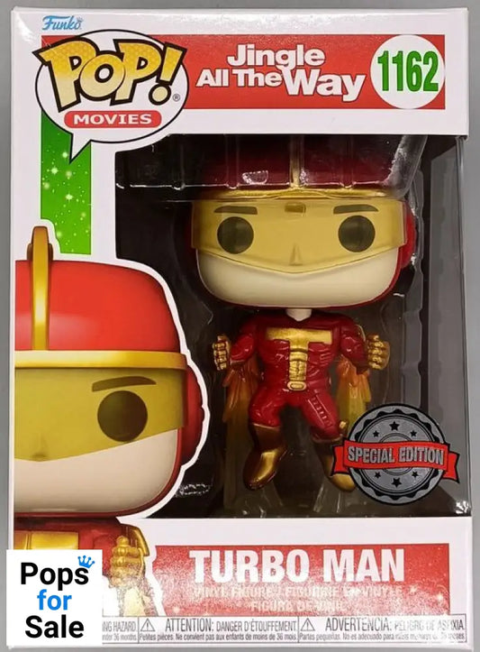 #1162 Turbo Man (Flying) - Jingle All The Way - Box Damaged Funko POP