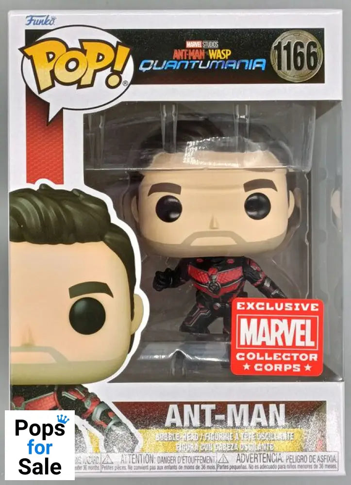 #1166 Ant-Man (Unmasked) Marvel Quantumania MCC Funko POP - PopsforSale.co.uk