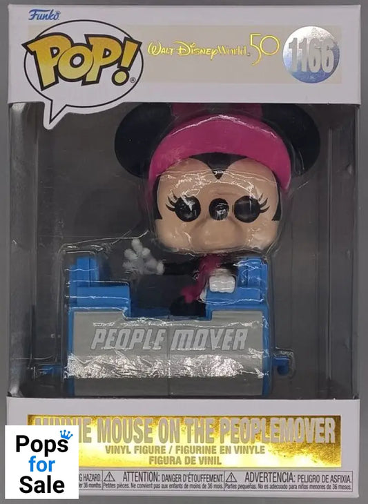 #1166 Minnie Mouse (on the PeopleMover) Disney - Box Damaged Funko POP