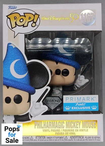1167 PhilharMagic Mickey Mouse Diamond - Disney - Funko POP - Box Damaged