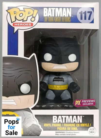 #117 Batman (Black) - DC The Dark Knight Returns Box Damaged Funko POP
