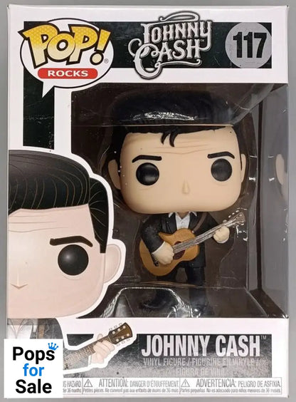 #117 Johnny Cash - Rocks - Box Damaged Funko POP - PopsforSale.co.uk