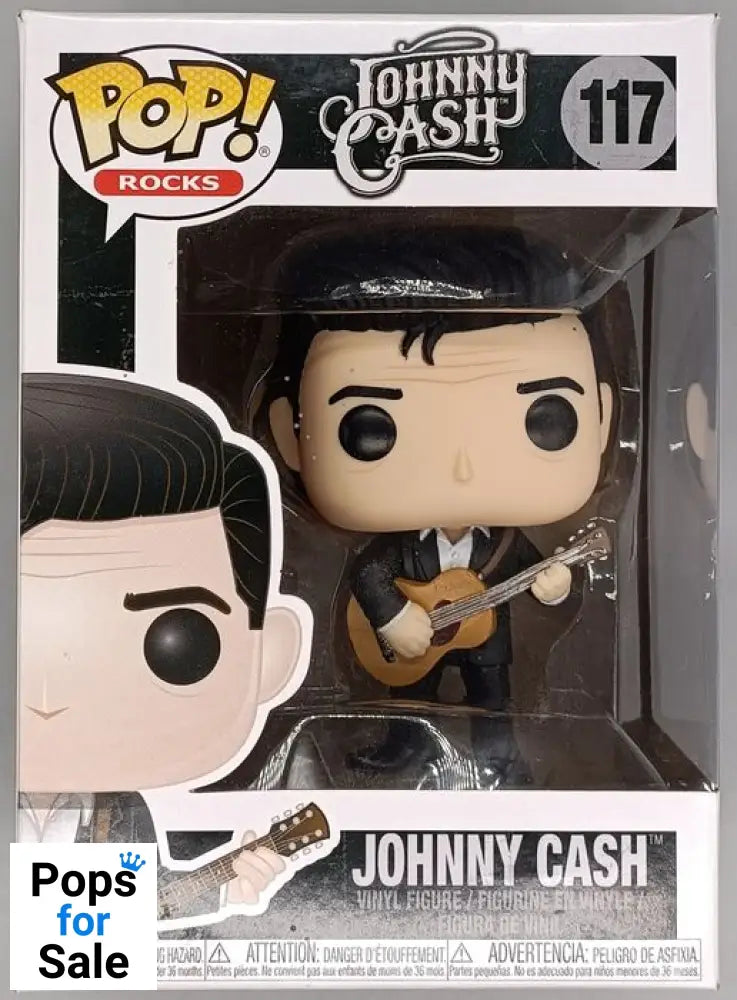 #117 Johnny Cash - Rocks - Box Damaged Funko POP