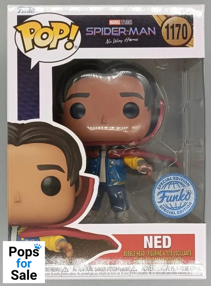 1170 Ned (w/ Cloak) Marvel Spider-Man No Way Home Funko POP - Brand New