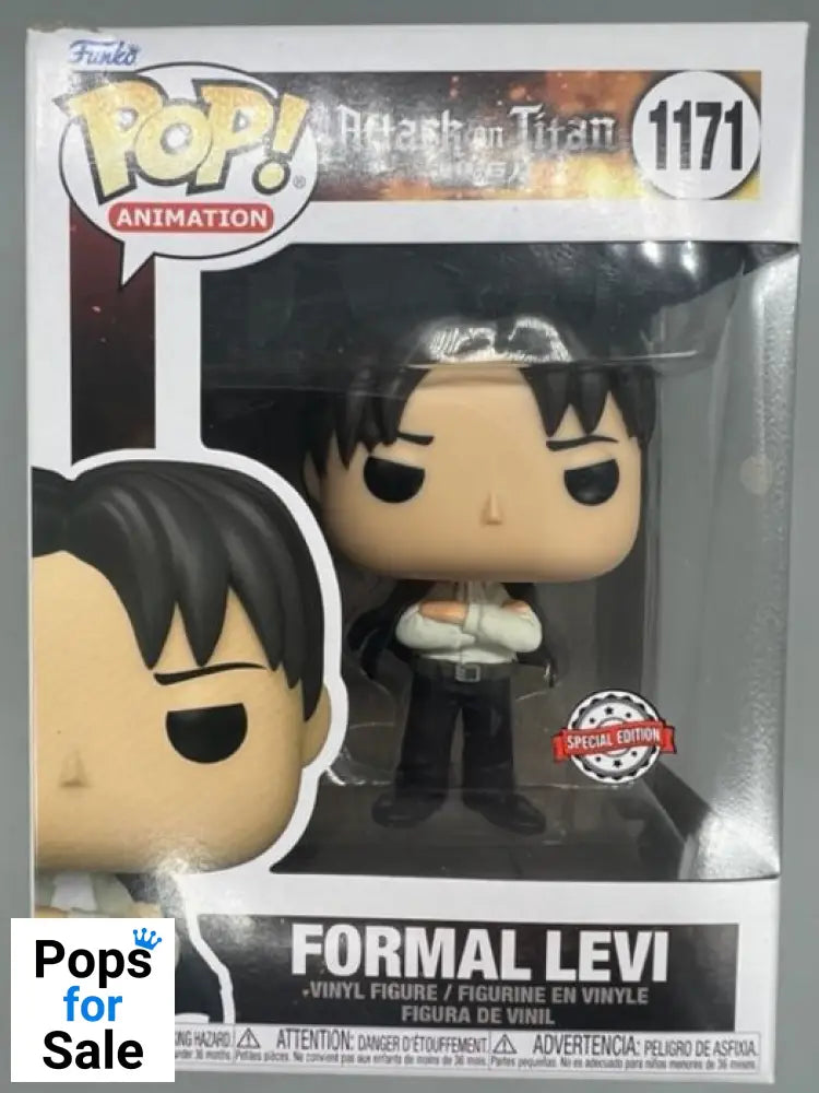 #1171 Formal Levi - Attack on Titan - Box Damaged Funko POP