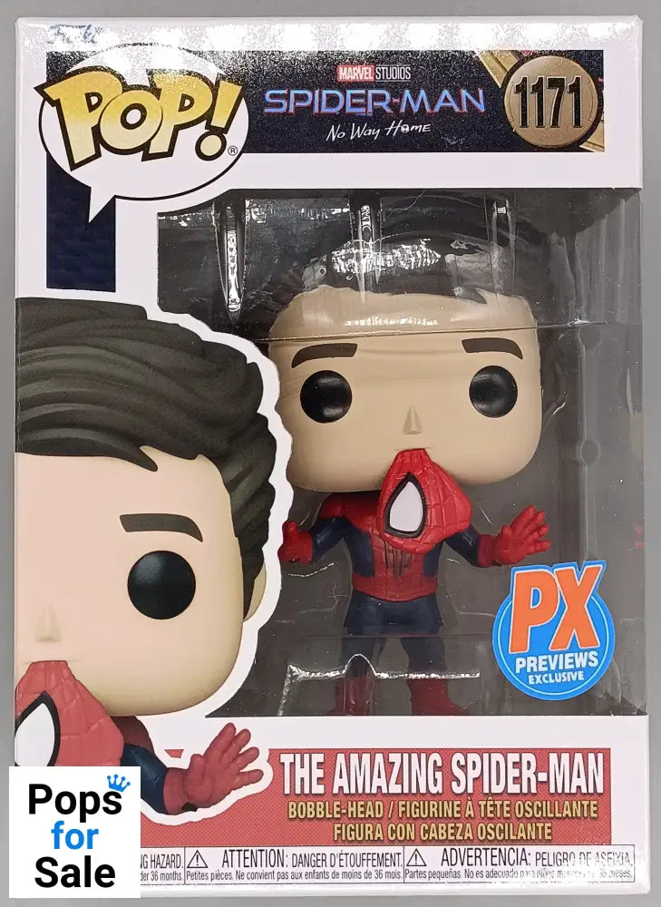 #1171 The Amazing Spider-Man (Unmasked) Marvel No Way Home Funko POP