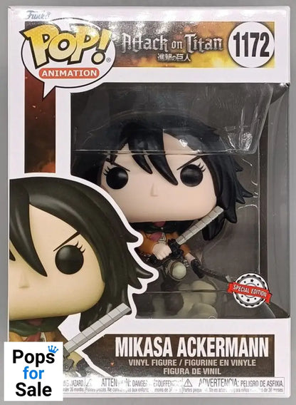 #1172 Mikasa Ackermann (Battle) - Attack on Titan Funko POP