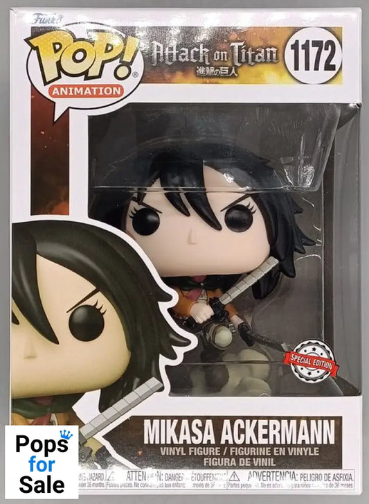 #1172 Mikasa Ackermann (Battle) - Attack on Titan Funko POP