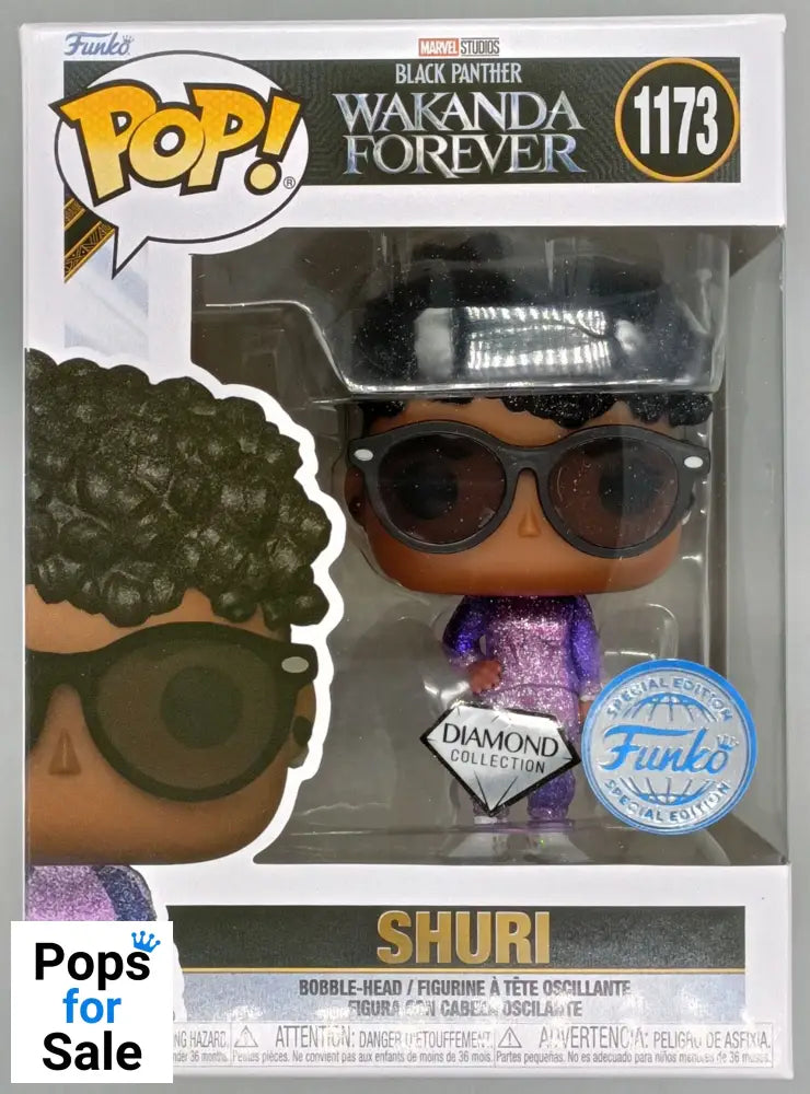 1173 Shuri (w/ Sunglasses) Diamond Marvel Wakanda Forever - Funko POP New