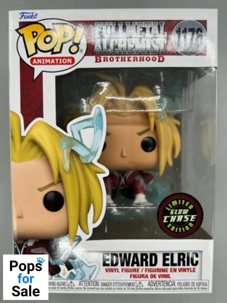 #1176 Edward Elric - Glow Chase Fullmetal Alchemist - Box Damaged Funko POP - PopsforSale.co.uk