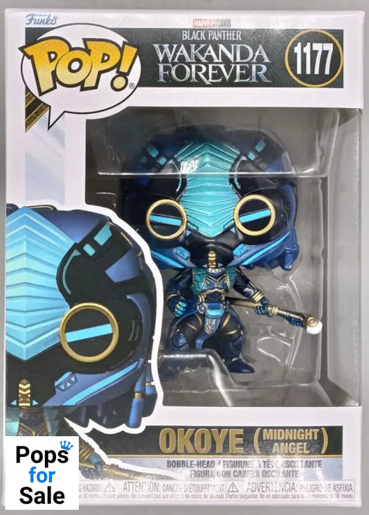 #1177 Okoye (Midnight Angel) Marvel Wakander Forever Box Damaged Funko POP - PopsforSale.co.uk