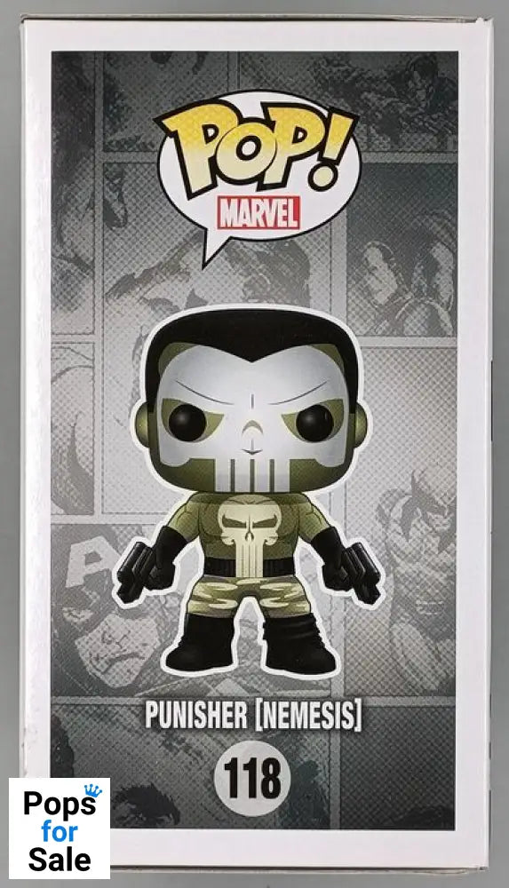 #118 Punisher (Nemesis) - Marvel Funko POP - PopsforSale.co.uk