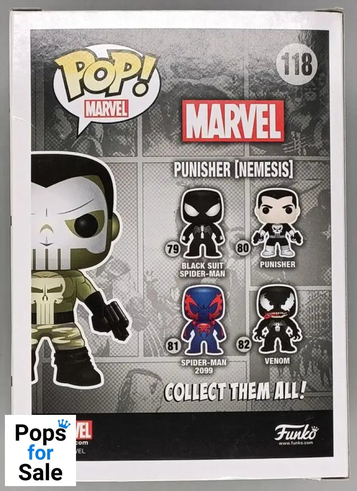 #118 Punisher (Nemesis) - Marvel Funko POP - PopsforSale.co.uk