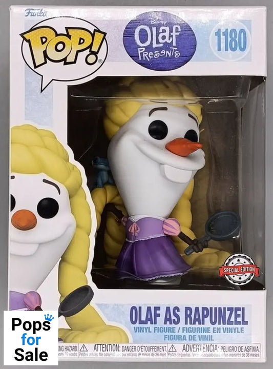 #1180 Olaf as Rapunzel Disney Olaf Presents Tangled Funko POP