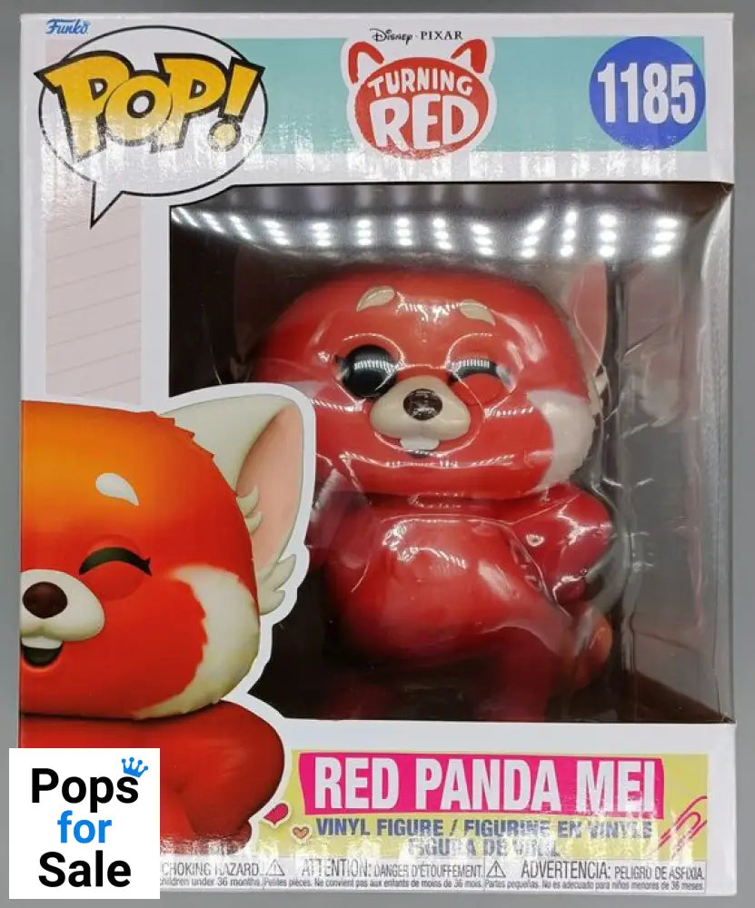 #1185 Red Panda Mei - 6 Inch - Disney Turning Red Funko POP - PopsforSale.co.uk