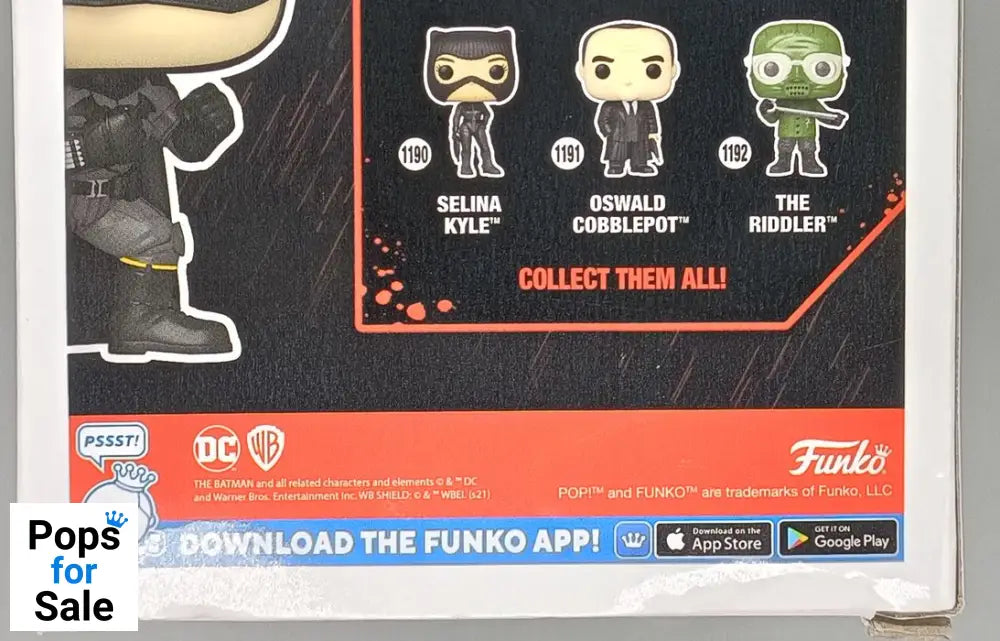 #1187 Batman - DC The Batman - Box Damaged Funko POP - PopsforSale.co.uk