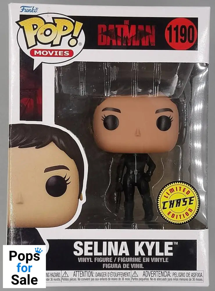 #1190 Selina Kyle (Unmasked) Chase - DC The Batman Funko POP - PopsforSale.co.uk