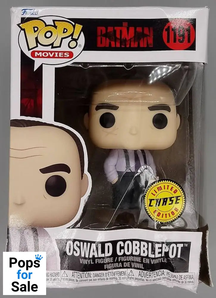 #1191 Oswald Cobblepot (w/o Coat) Chase DC The Batman Box Damaged Funko POP