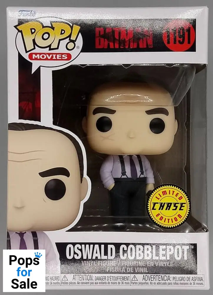 #1191 Oswald Cobblepot (w/o Coat) Chase DC The Batman Funko POP - PopsforSale.co.uk