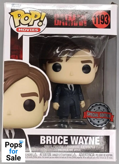 #1193 Bruce Wayne DC The Batman - Box Damaged Funko POP - PopsforSale.co.uk