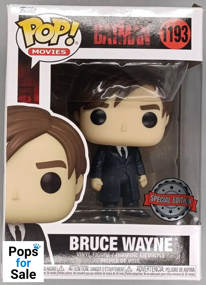 #1193 Bruce Wayne DC The Batman - Box Damaged Funko POP