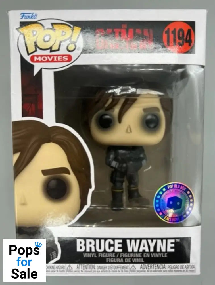 #1194 Bruce Wayne (Unmasked) DC - The Batman - Box Damaged Funko POP