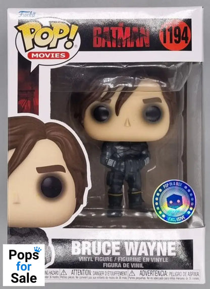 #1194 Bruce Wayne (Unmasked) DC - The Batman Funko POP - PopsforSale.co.uk