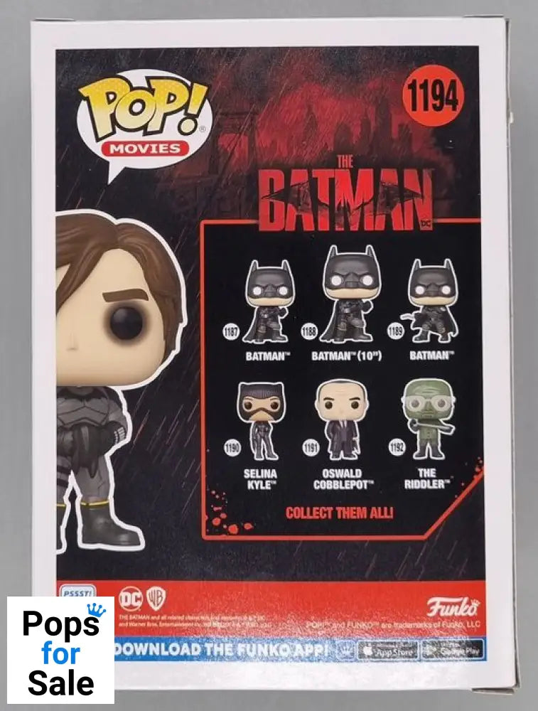 #1194 Bruce Wayne (Unmasked) DC - The Batman Funko POP - PopsforSale.co.uk