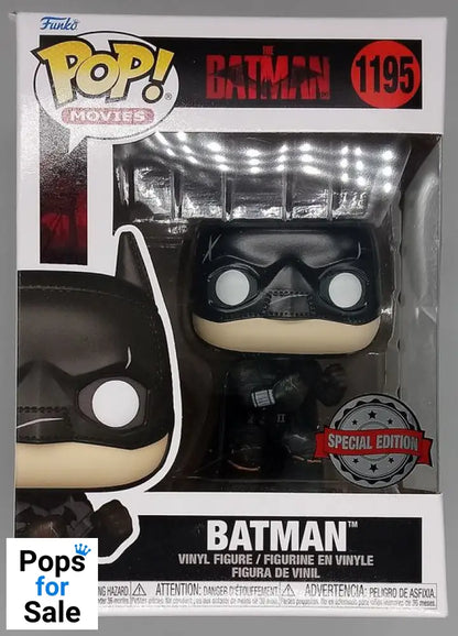 #1195 Batman (BattleScarred) DC The Batman - Box Damaged Funko POP - PopsforSale.co.uk