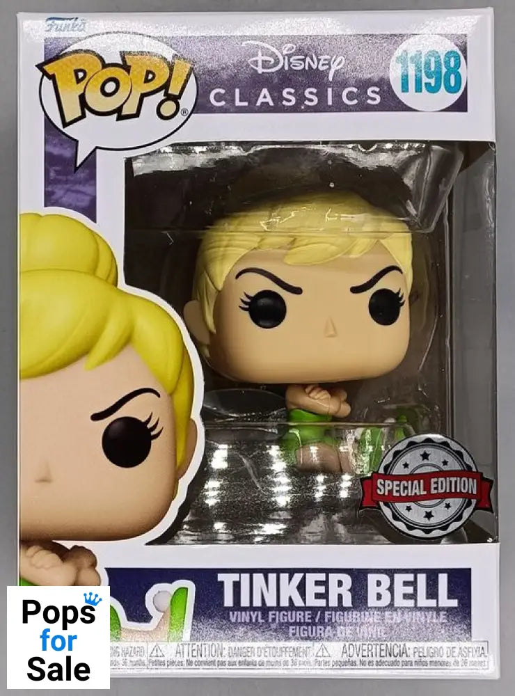 #1198 Tinker Bell (Sitting) - Disney Peter Pan Funko POP
