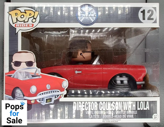 #12 Director Coulson with Lola Rides Marvel Agents Of S.H.I.E.L.D Box Damaged Funko POP