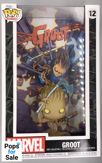 12 Groot - Pop Comic Covers (Marvel)  - Funko POP - Box Damaged