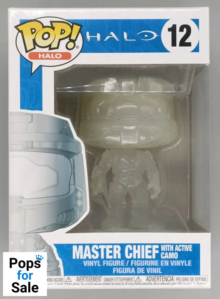 #12 Master Chief (with Active Camo) - Halo Funko POP - PopsforSale.co.uk