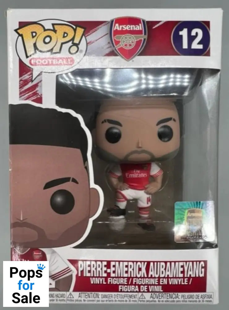 #12 Pierre-Emerick Aubameyang - Football Arsenal Box Damaged Funko POP - PopsforSale.co.uk