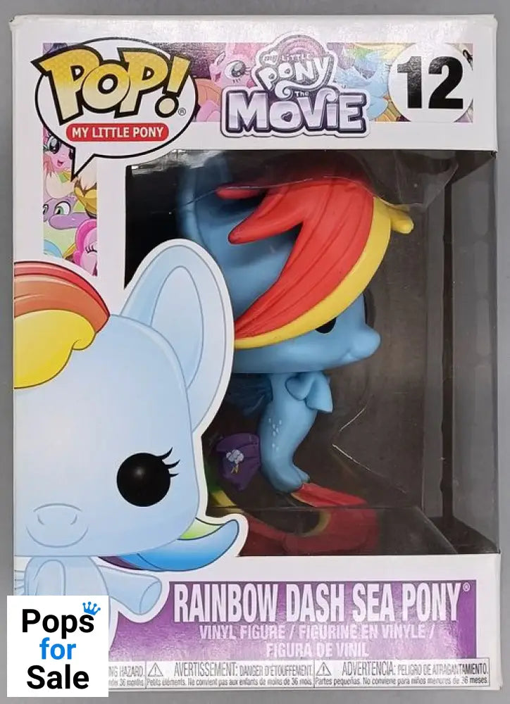 12 Rainbow Dash Sea Pony - My Little Pony - Funko POP - Box Damaged